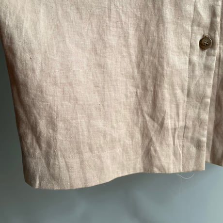 Crew neck linen dress