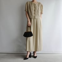 Beige layered dress