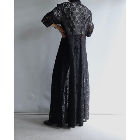 Black lace gown
