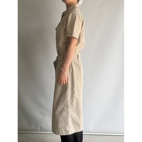 Shirt dress with belt