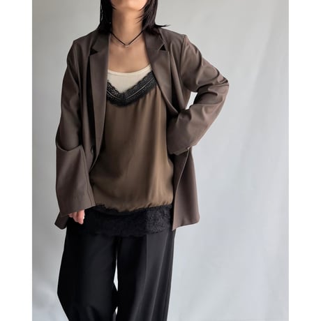 Brown lace camisole
