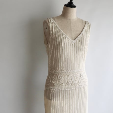 【RENTAL】Beads embroidery dress