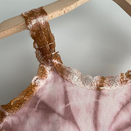 Pink tie-dye short camisole