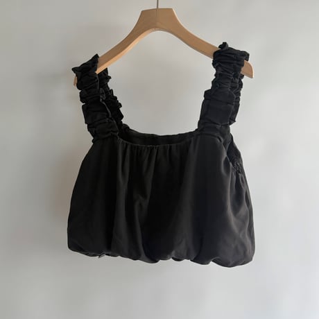 Fluffy gathered bustier
