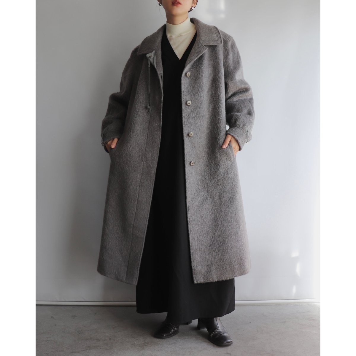 Shaggy gray coat | and C