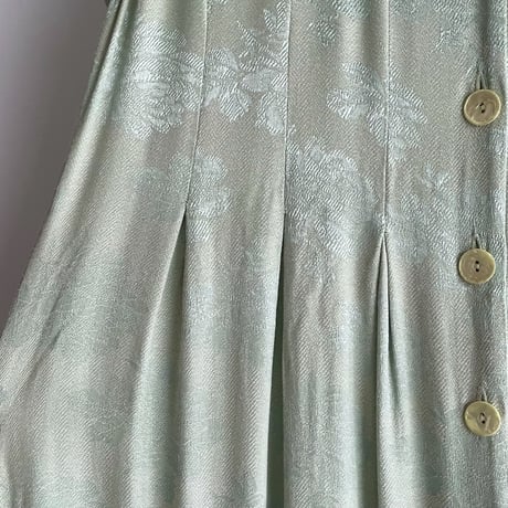 Pale green flower one-piece