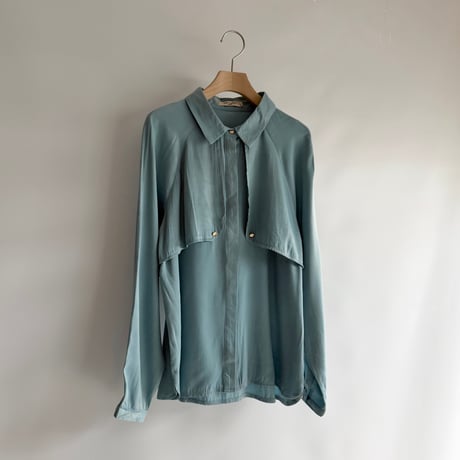 Light blue satin shirt