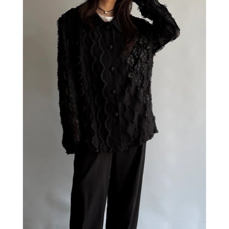 Fringe design lace jacket