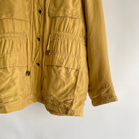 Yellow silk jacket