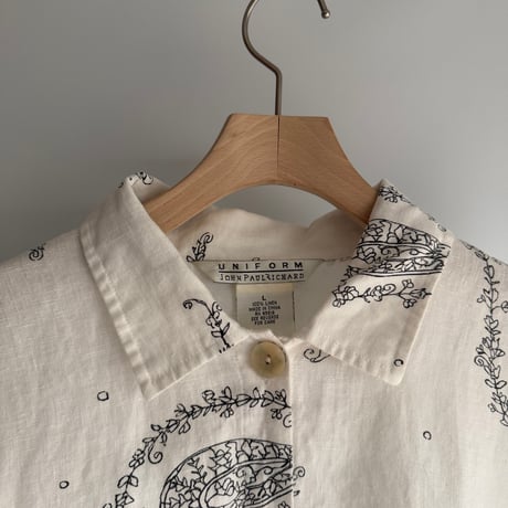 Paisley pattern linen shirt