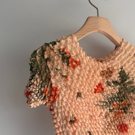 Floral pattern pokopoko tops