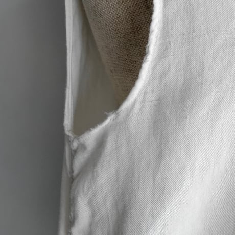 Sleeveless white dress