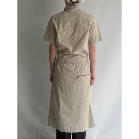 Shirt dress with belt