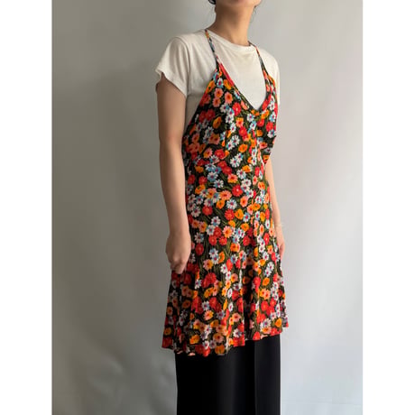 Floral halter neck cami dress