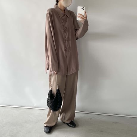 Dull pink 3button shirt