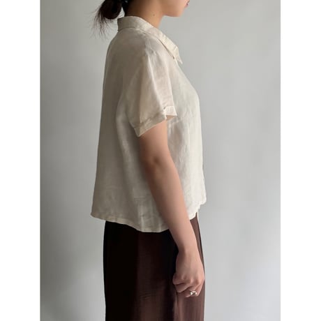 Linen short sleeve shirt