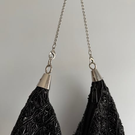 Black beaded bag