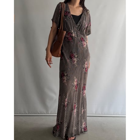 Sheer flower dress