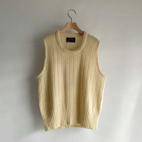 Ivory ribbed vest