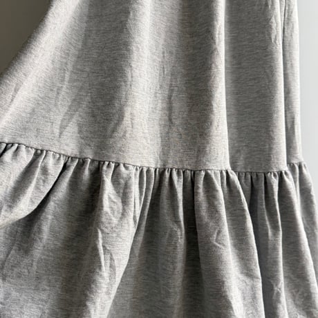 Sweat ribbon collar dress