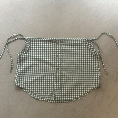 Ribbon gather camisole (Green)