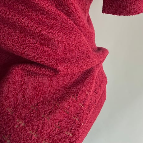 Bordeaux ensemble knit