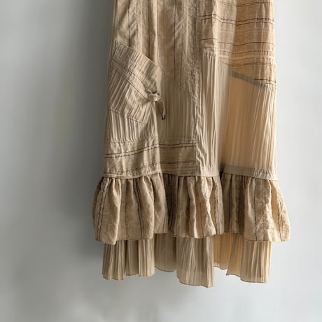 Design beige dress