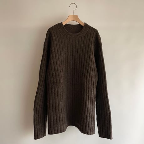Dark brown rib knit (men's)