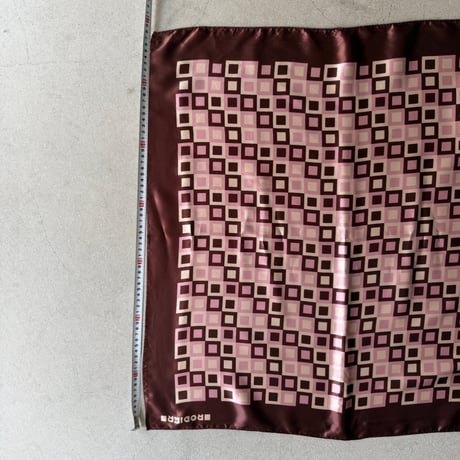 Pink × Brown vintage scarf