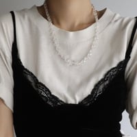 Aurora clear bead necklace