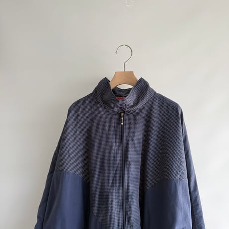 Navy check outer