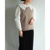 Alpaca blend knit vest