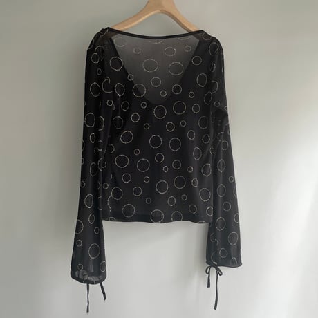 Gold lame black tops