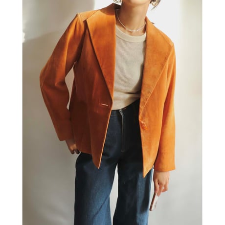 Orange suede jacket | and C