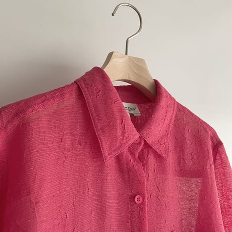 Pink see-through shirt