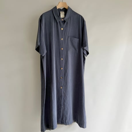 Matte shirt one-piece