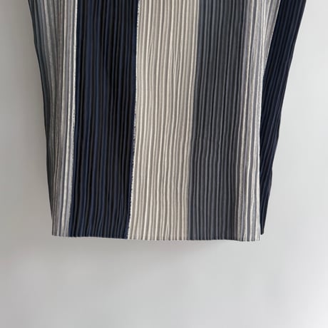 Dark blue vertical striped tops