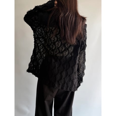 Fringe design lace jacket