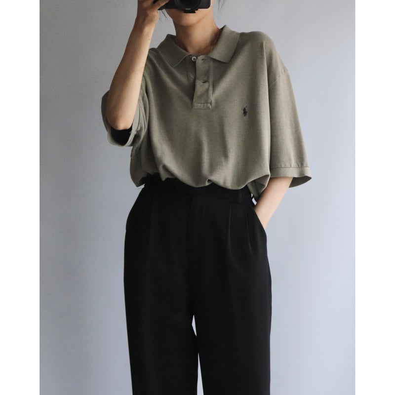 Polo Ralph Lauren ポロラルフローレン　半袖ポロシャツ POLO RALPH LAUREN ポロ・ラルフローレン 90s USA製 鹿の子 半袖