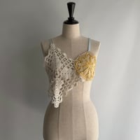 lace bustier（light blue ribbon）