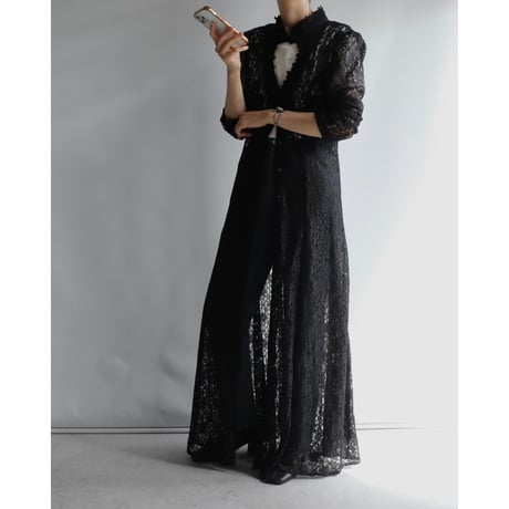 Black lace gown