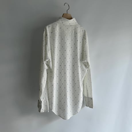 Light blue dot sheer shirt