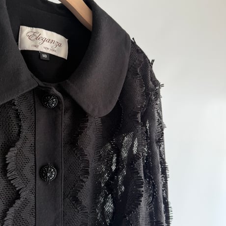 Fringe design lace jacket