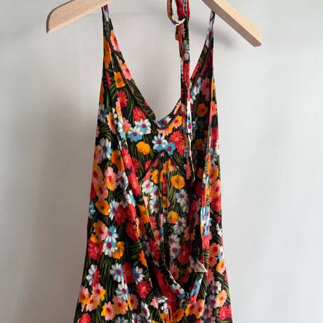Floral halter neck cami dress