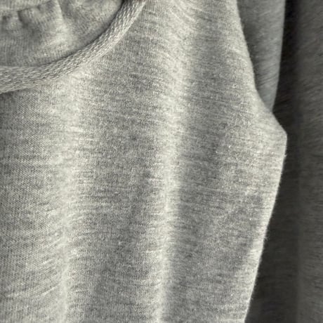 Sweat ribbon collar dress