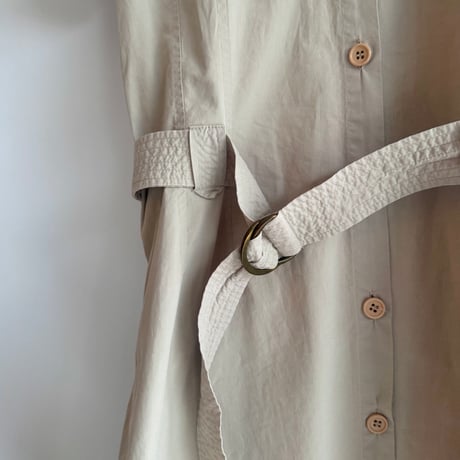 Shirt dress with belt