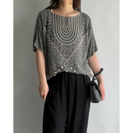 Bead embroidery tops