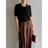 Short length knitted polo