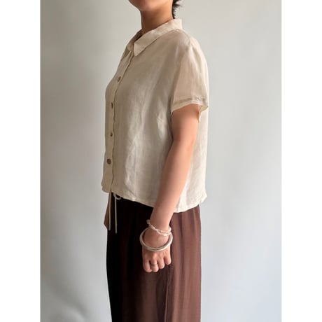 Linen short sleeve shirt
