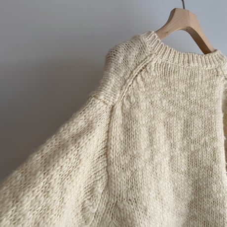 Vnevk white wool knit (men's)
